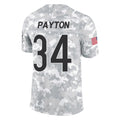 Tlead C.Bears #34 Walter Payton Player Arctic Camo Salute to Service Limited Stitched Jerseys