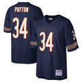 Tlead C.Bears #34 Walter Payton Player Navy Mitchell & Ness Legacy Replica Stitched Jerseys