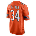 Tlead C.Bears #34 Walter Payton Player Orange Alternate Game Stitched Jerseys