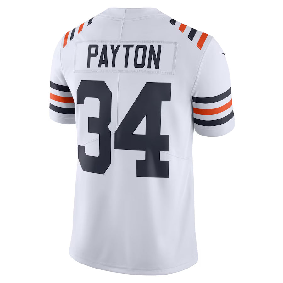 Tlead C.Bears #34 Walter Payton Player White Alternate Classic Limited Game Stitched Jerseys