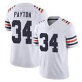 Tlead C.Bears #34 Walter Payton Player White Classic Vapor Limited Home Game Stitched Jerseys