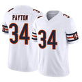 Tlead C.Bears #34 Walter Payton Player White Vapor F.U.S.E. Limited Home Game Stitched Jerseys