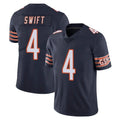 Tlead C.Bears #4 D'Andre Swift Player Navy Vapor Untouchable Limited Home Game Stitched Jerseys