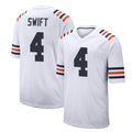 Tlead C.Bears #4 D'Andre Swift Player White Classic Home Game Stitched Jerseys