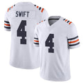 Tlead C.Bears #4 D'Andre Swift Player White Classic Vapor Limited Home Game Stitched Jerseys