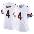 Tlead C.Bears #4 D'Andre Swift Player White Vapor F.U.S.E. Limited Home Game Stitched Jerseys