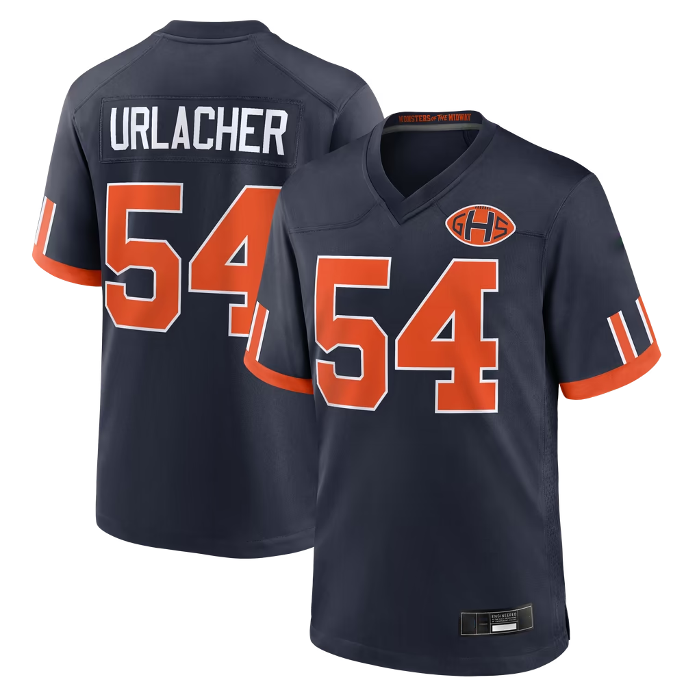 Tlead C.Bears #54 Brian Urlacher Navy 2026 Rivalries Collection Game Stitched Jerseys