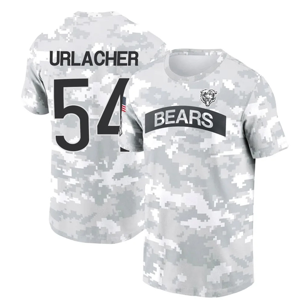 Tlead C.Bears #54 Brian Urlacher Player Arctic Camo Salute to Service Performance T-Shirt Limited Stitched Jerseys