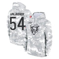 Tlead C.Bears #54 Brian Urlacher Player Arctic Camo Salute to Service Pullover Hoodies Limited Stitched Jerseys