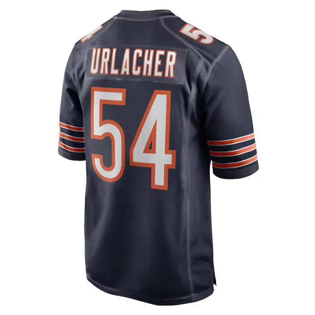 Tlead C.Bears #54 Brian Urlacher Player Navy Home Game Stitched Jerseys