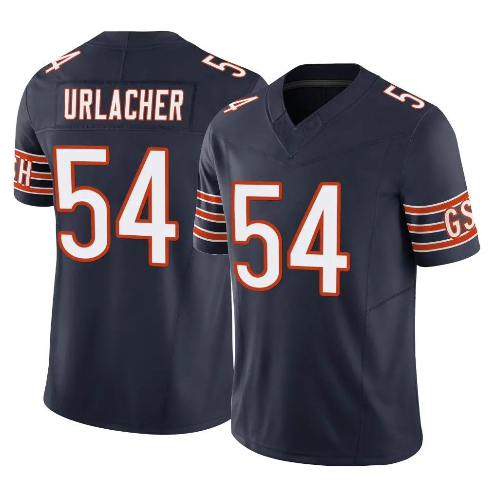 Tlead C.Bears #54 Brian Urlacher Player Navy Vapor F.U.S.E. Limited Home Game Stitched Jerseys