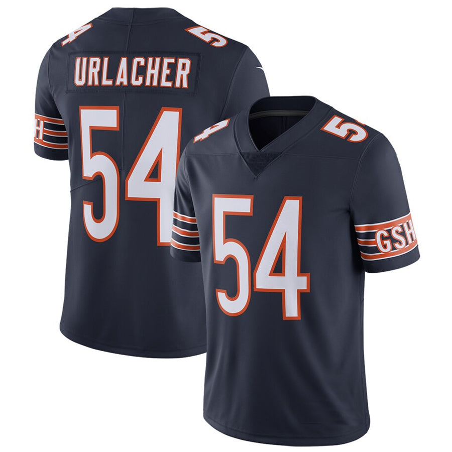 Tlead C.Bears #54 Brian Urlacher Player Navy Vapor Limited Game Stitched Jerseys
