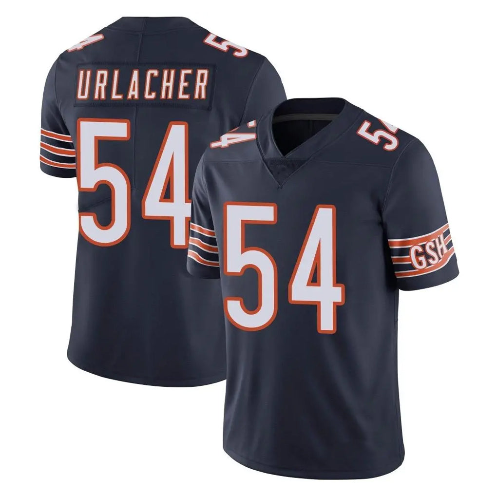 Tlead C.Bears #54 Brian Urlacher Player Navy Vapor Untouchable Limited Home Game Stitched Jerseys