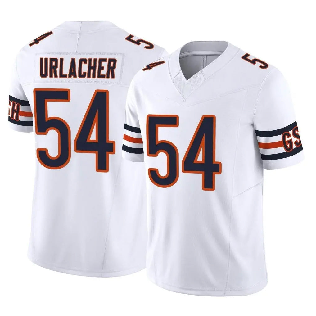 Tlead C.Bears #54 Brian Urlacher Player White Vapor F.U.S.E. Limited Home Game Stitched Jerseys