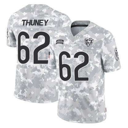 Tlead C.Bears #62 Joe Thuney Player Arctic Camo Salute to Service Limited Stitched Jerseys