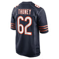 Tlead C.Bears #62 Joe Thuney Player Navy Home Game Stitched Jerseys