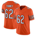 Tlead C.Bears #62 Joe Thuney Player Orange Vapor F.U.S.E. Limited Home Game Stitched Jerseys