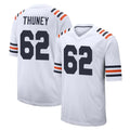 Tlead C.Bears #62 Joe Thuney Player White Classic Home Game Stitched Jerseys
