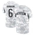 Tlead C.Bears #6 Kyler Gordon Player Arctic Camo Salute to Service Performance T-Shirt Limited Stitched Jerseys