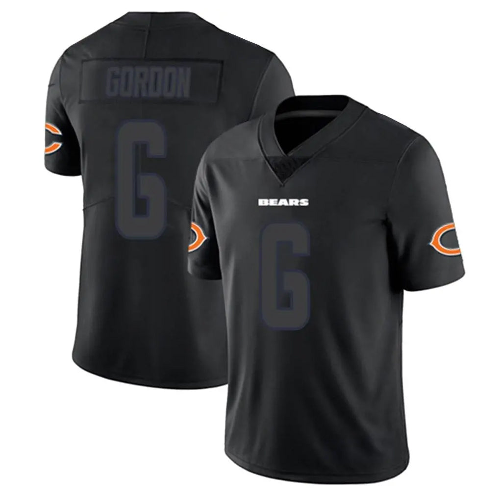 Tlead C.Bears #6 Kyler Gordon Player Black Impact Limited Game Stitched Jerseys