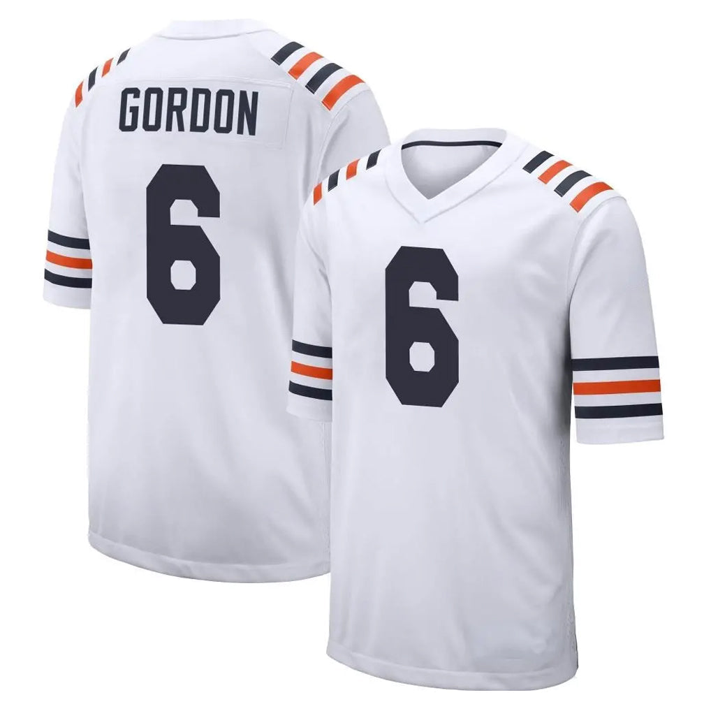 Tlead C.Bears #6 Kyler Gordon Player White Classic Home Game Stitched Jerseys