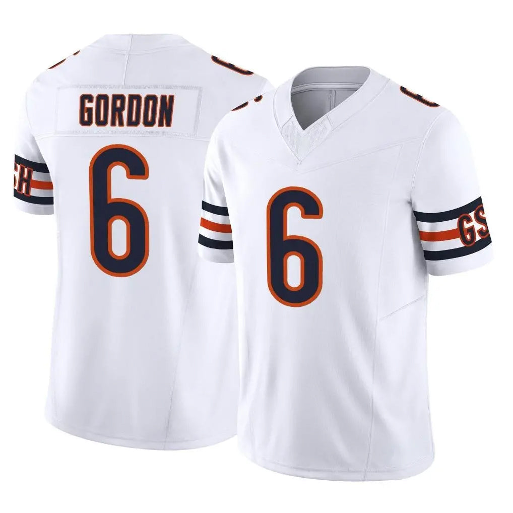 Tlead C.Bears #6 Kyler Gordon Player White Vapor F.U.S.E. Limited Home Game Stitched Jerseys
