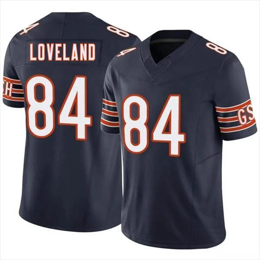 Tlead C.Bears #84 Colston Loveland Player F.U.S.E. Limited Navy Game Stitched Jerseys