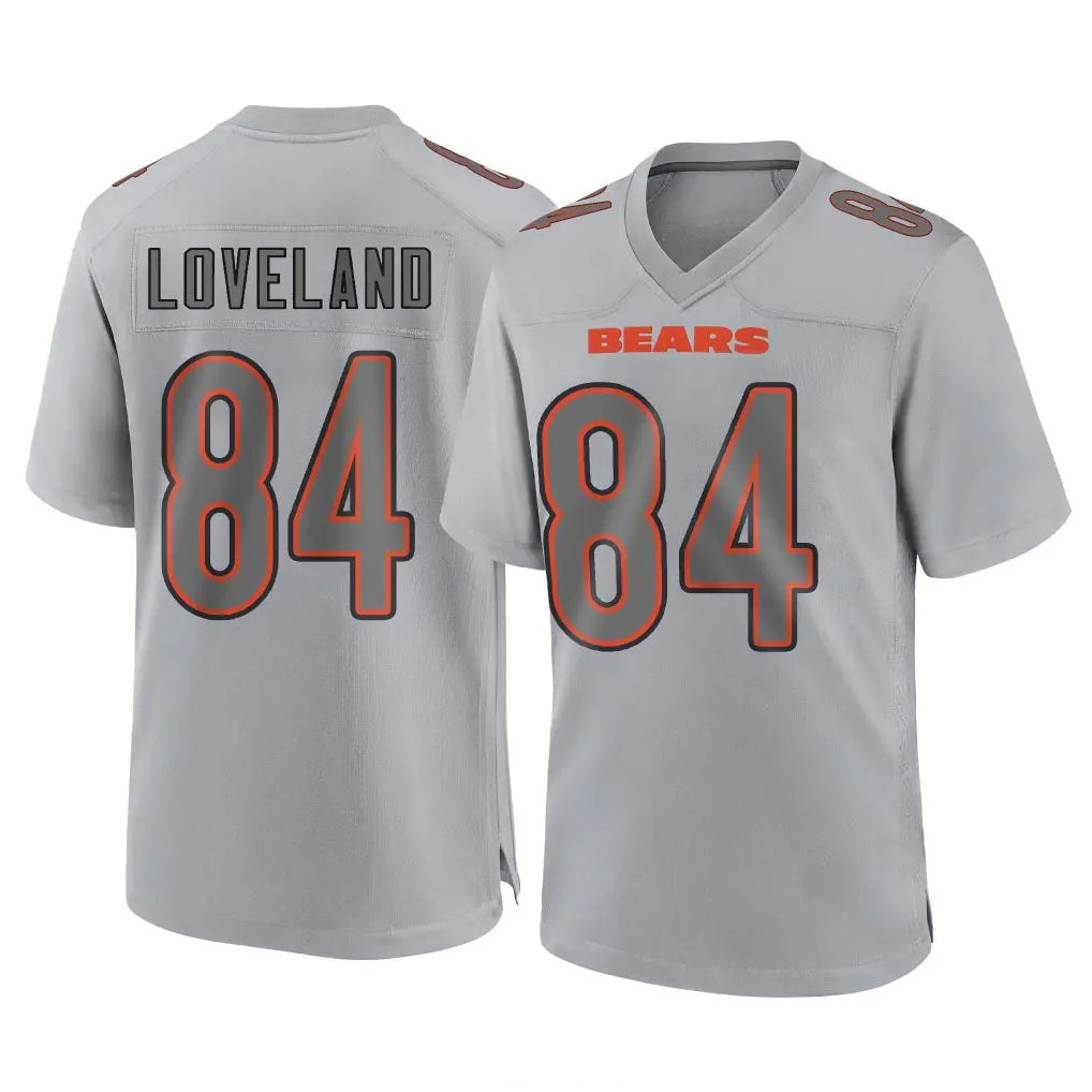 Tlead C.Bears #84 Colston Loveland Player Gray Atmosphere Fashion Game Stitched Jerseys