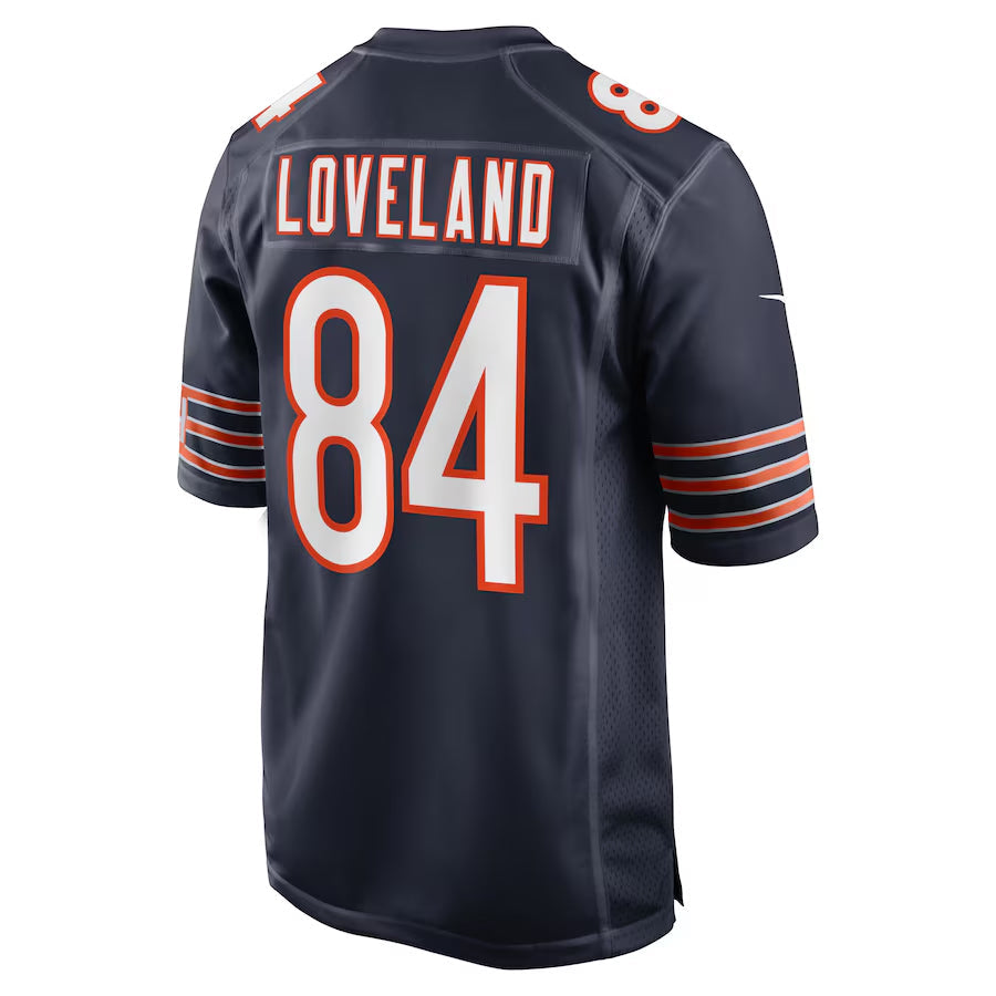 Tlead C.Bears #84 Colston Loveland Player Navy Home Game Stitched Jerseys