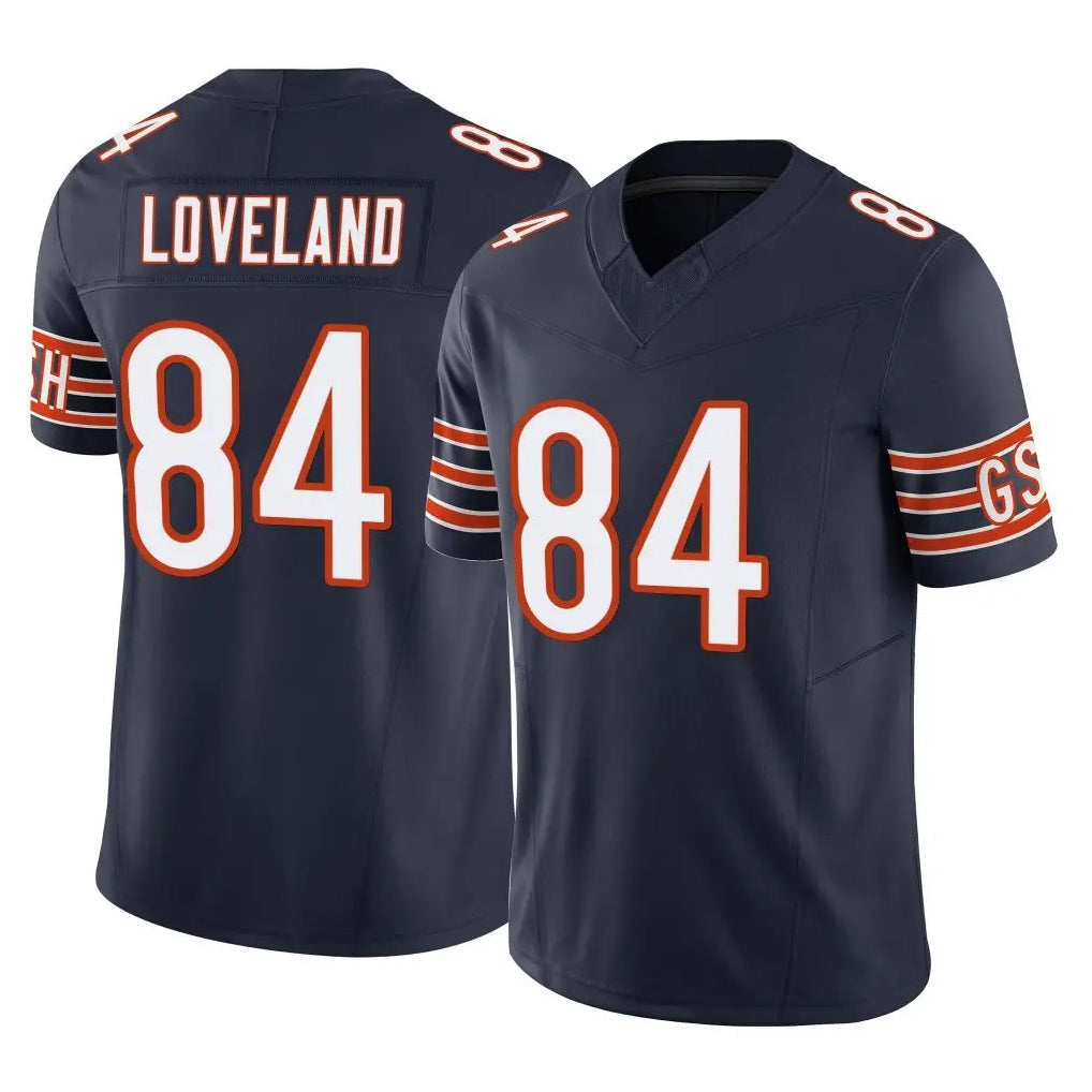 Tlead C.Bears #84 Colston Loveland Player Navy Vapor F.U.S.E. Limited Home Game Stitched Jerseys