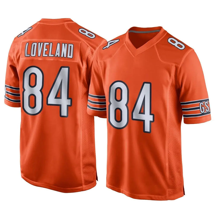 Tlead C.Bears #84 Colston Loveland Player Orange Home Game Stitched Jerseys