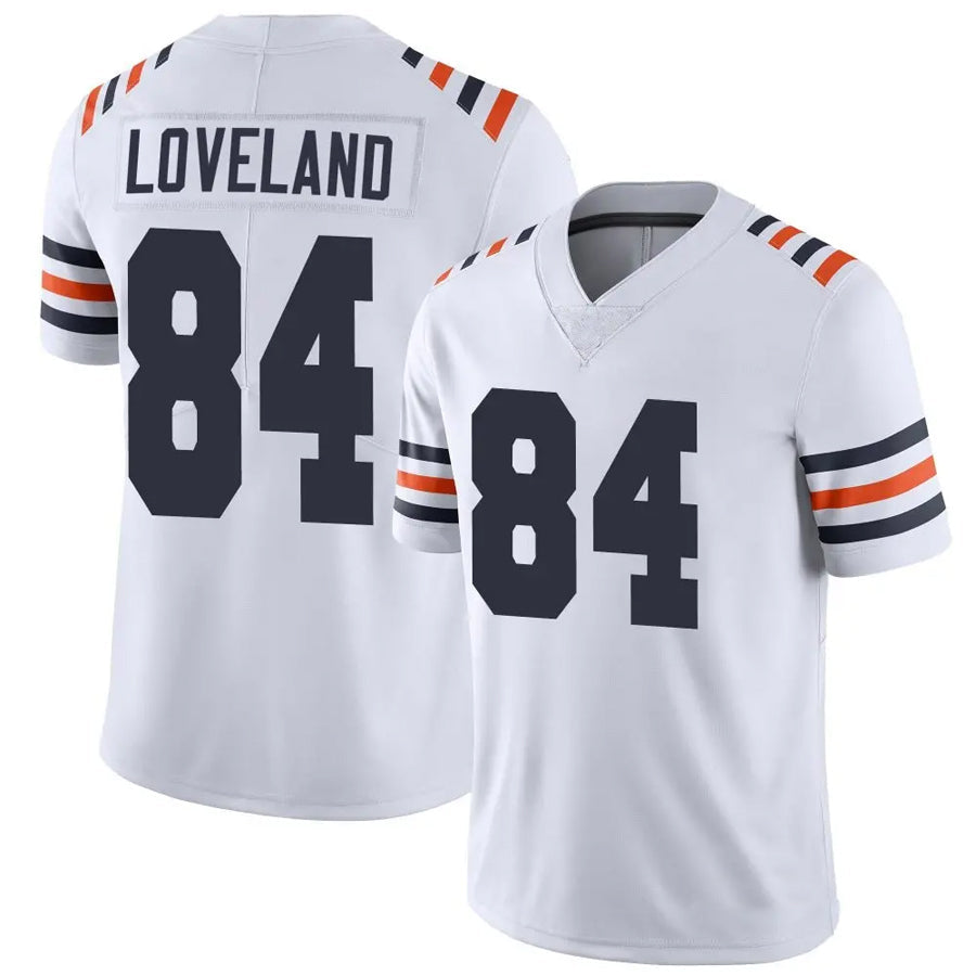 Tlead C.Bears #84 Colston Loveland Player White Alternate Classic Vapor Limited Stitched Jerseys