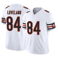 Tlead C.Bears #84 Colston Loveland Player White Vapor F.U.S.E. Limited Home Game Stitched Jerseys