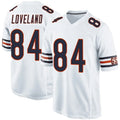 Tlead C.Bears #84 Colston Loveland Player Whtie Home Game Stitched Jerseys