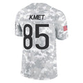 Tlead C.Bears #85 Cole Kmet Player Arctic Camo Salute to Service Limited Stitched Jerseys