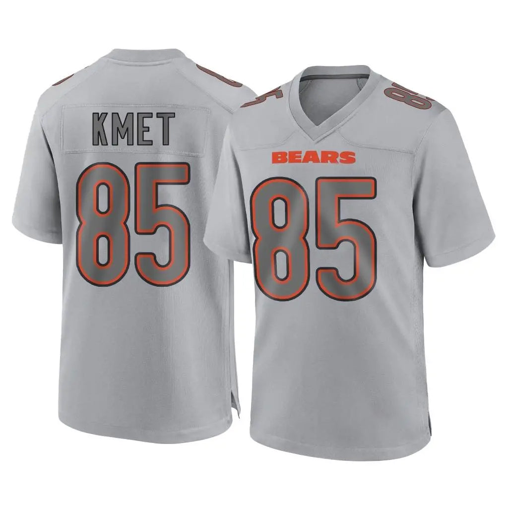 Tlead C.Bears #85 Cole Kmet Player Gray Atmosphere Fashion Game Stitched Jerseys