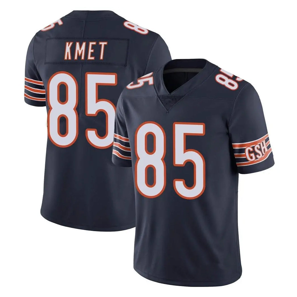 Tlead C.Bears #85 Cole Kmet Player Navy Vapor Untouchable Limited Home Game Stitched Jerseys