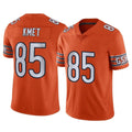 Tlead C.Bears #85 Cole Kmet Player Orange Alternate Vapor Limited Home Game Stitched Jerseys