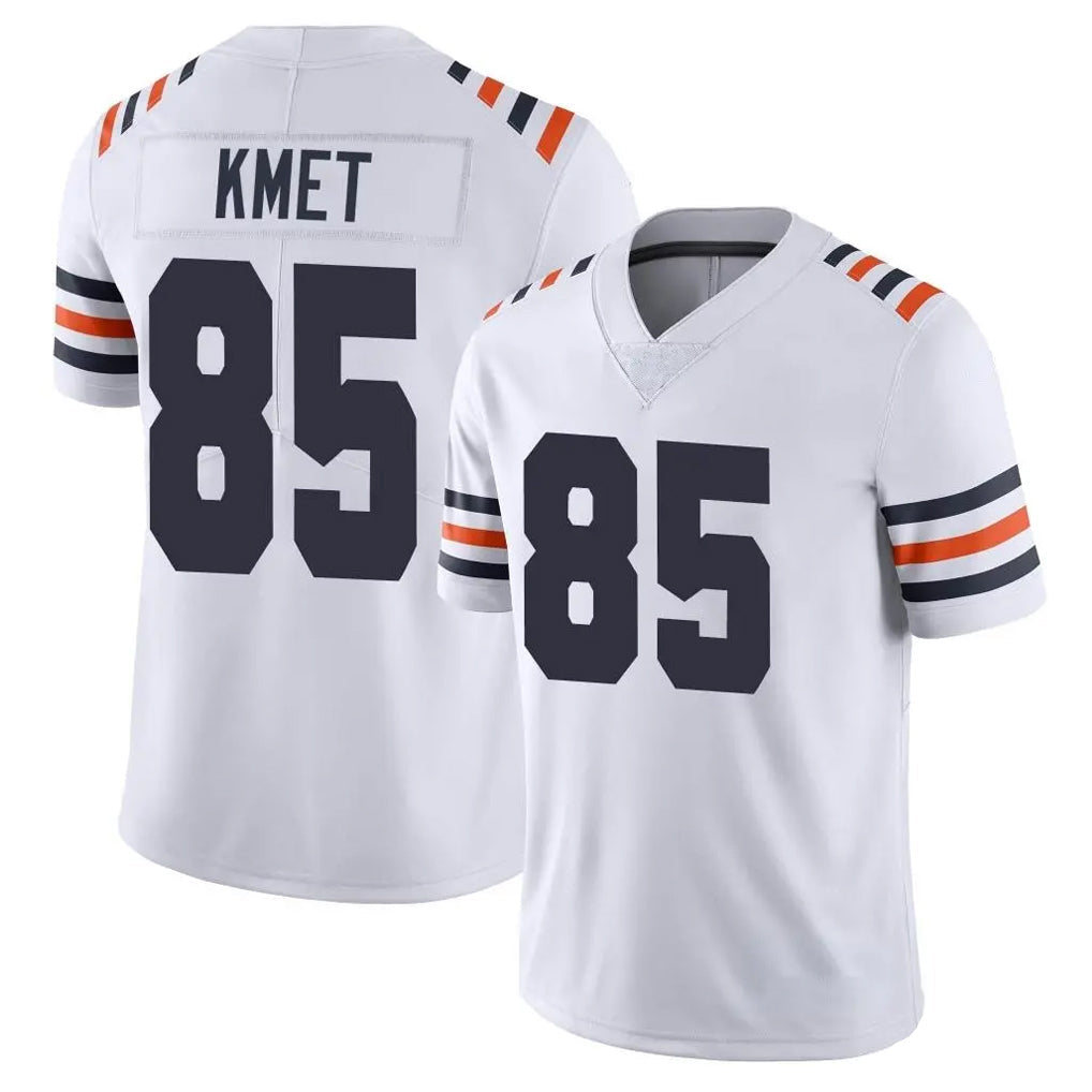 Tlead C.Bears #85 Cole Kmet Player White Classic Vapor Limited Home Game Stitched Jerseys
