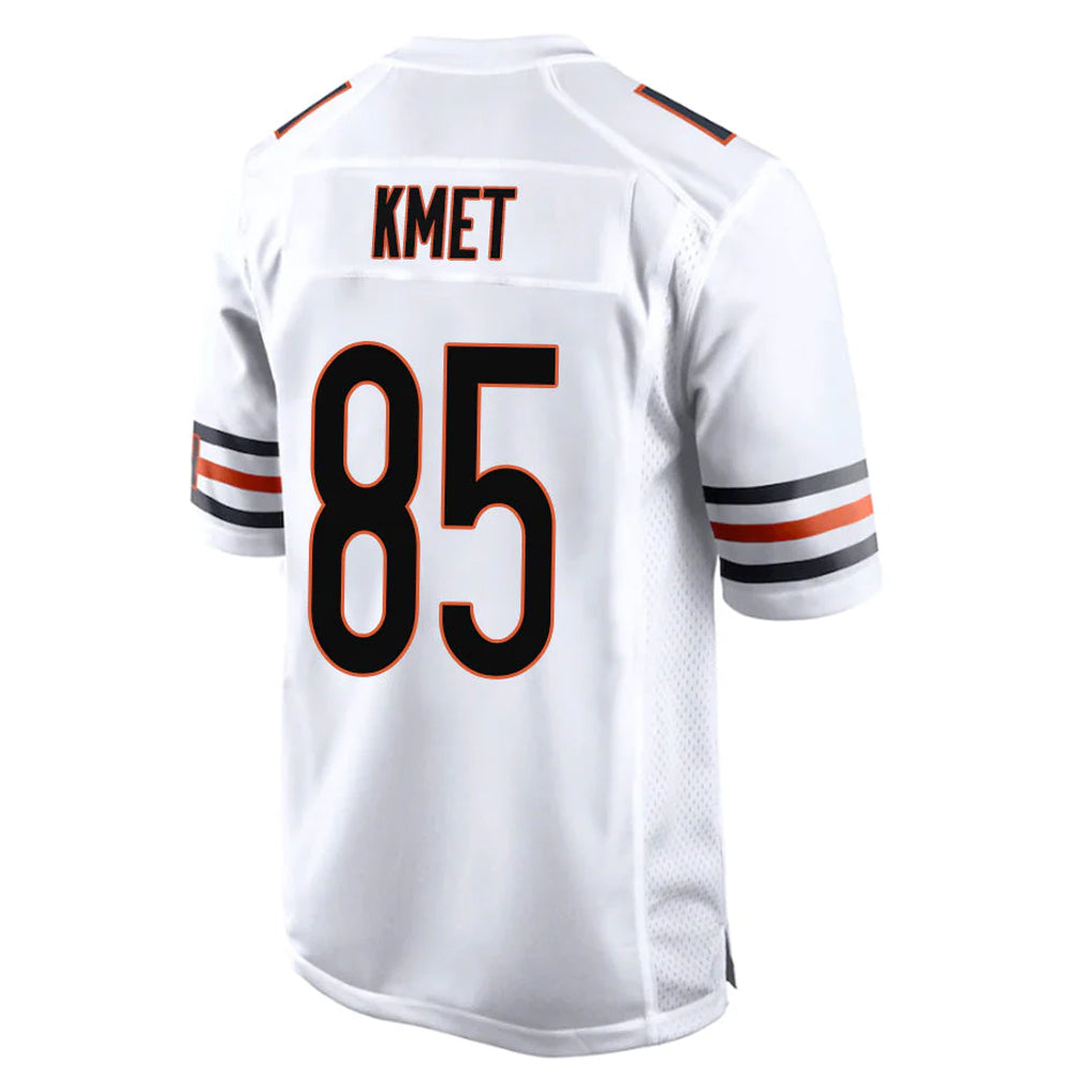 Tlead C.Bears #85 Cole Kmet Player White Home Game Stitched Jerseys
