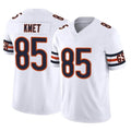 Tlead C.Bears #85 Cole Kmet Player White Vapor F.U.S.E. Limited Home Game Stitched Jerseys
