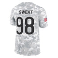 Tlead C.Bears #98 Montez Sweat Player Arctic Camo Salute to Service Limited Stitched Jerseys