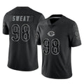 Tlead C.Bears #98 Montez Sweat Player Black REFLECTIVE Limited Game Stitched Jerseys