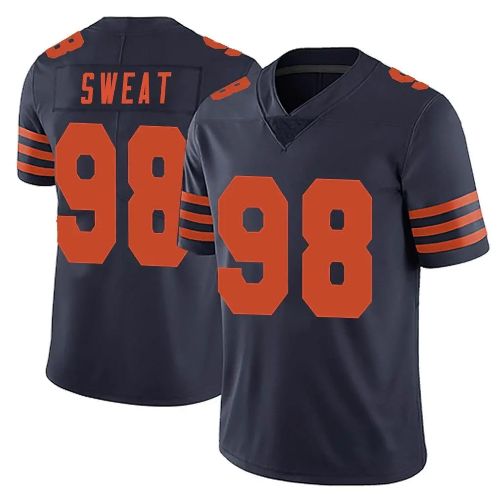 Tlead C.Bears #98 Montez Sweat Player Navy Blue Alternate Vapor Untouchable Limited Stitched Jerseys