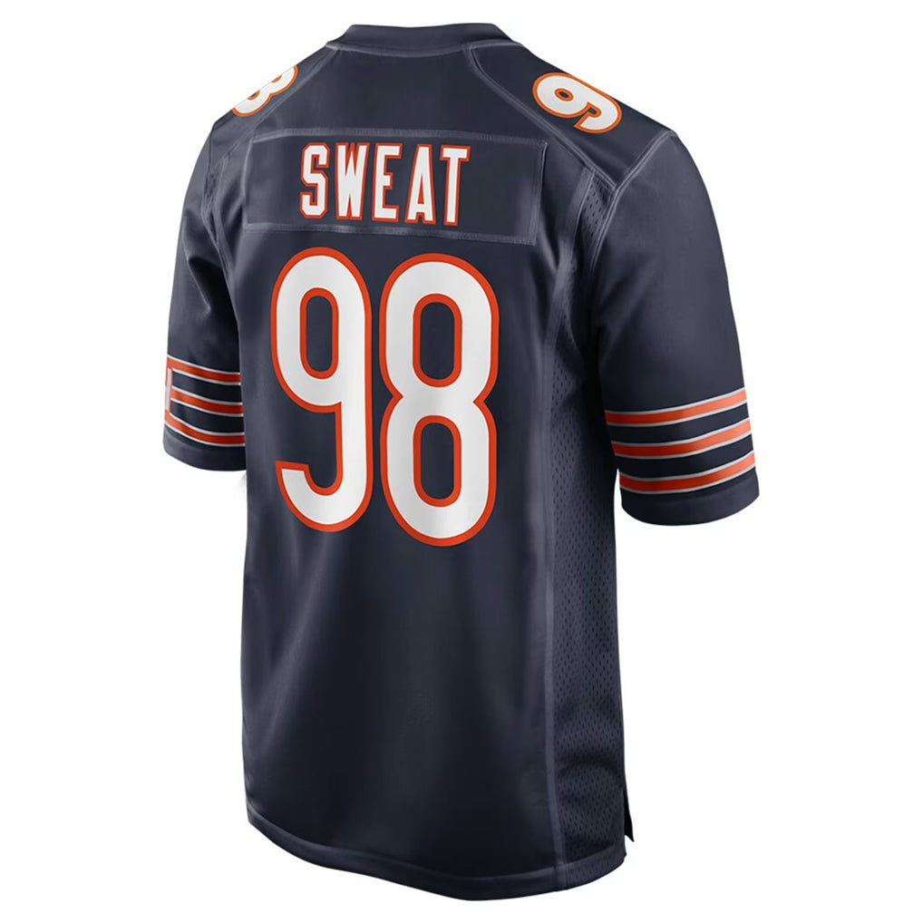 Tlead C.Bears #98 Montez Sweat Player Navy Home Game Stitched Jerseys