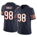Tlead C.Bears #98 Montez Sweat Player Navy Vapor F.U.S.E. Limited Home Game Stitched Jerseys