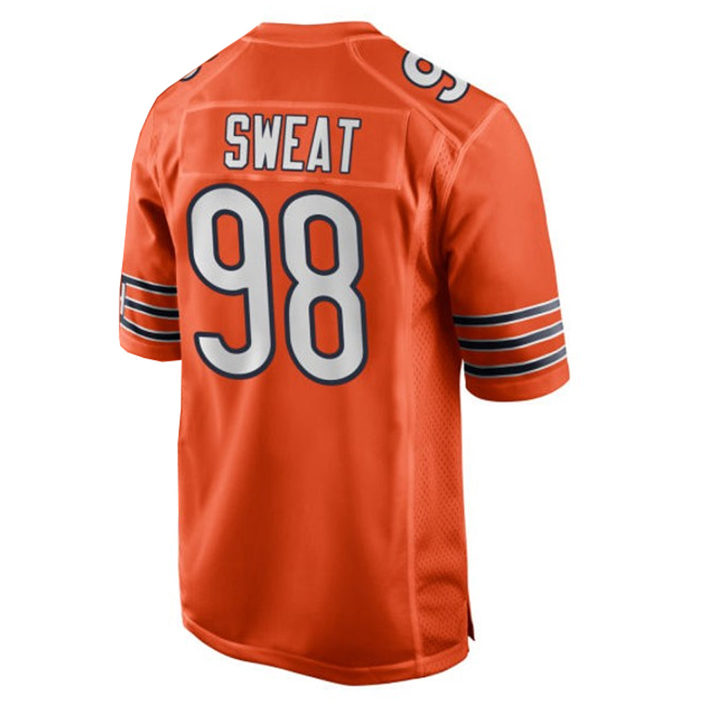 Tlead C.Bears #98 Montez Sweat Player Orange Home Game Stitched Jerseys