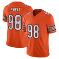 Tlead C.Bears #98 Montez Sweat Player Orange Vapor F.U.S.E. Limited Home Game Stitched Jerseys