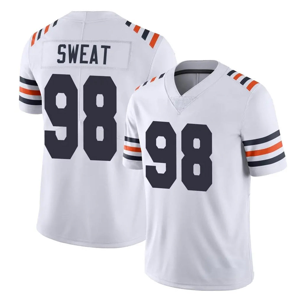Tlead C.Bears #98 Montez Sweat Player White Classic Vapor Limited Home Game Stitched Jerseys