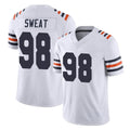 Tlead C.Bears #98 Montez Sweat Player White Classic Vapor Limited Home Game Stitched Jerseys
